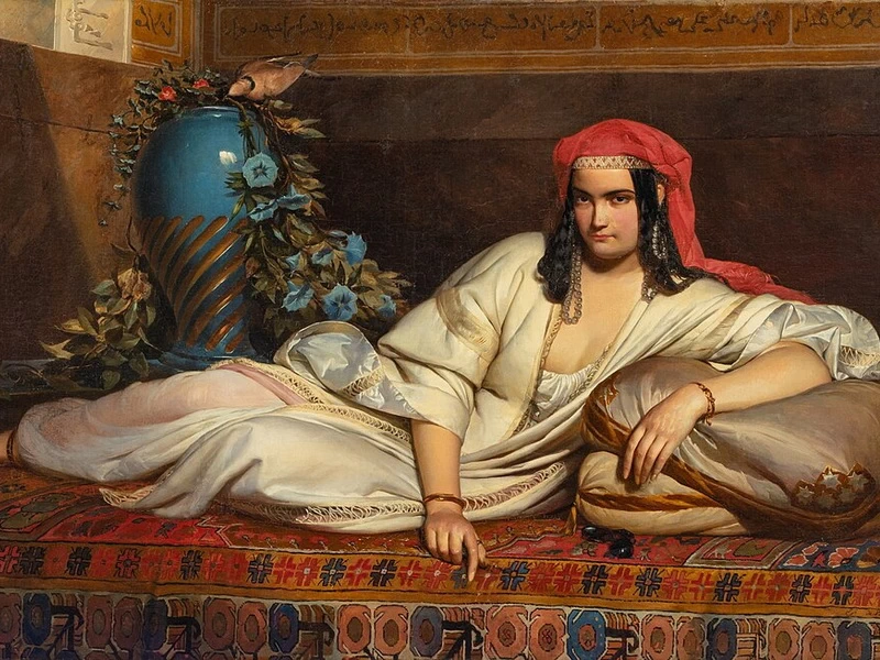 1808-Édouard De Bièfve - Odalisca